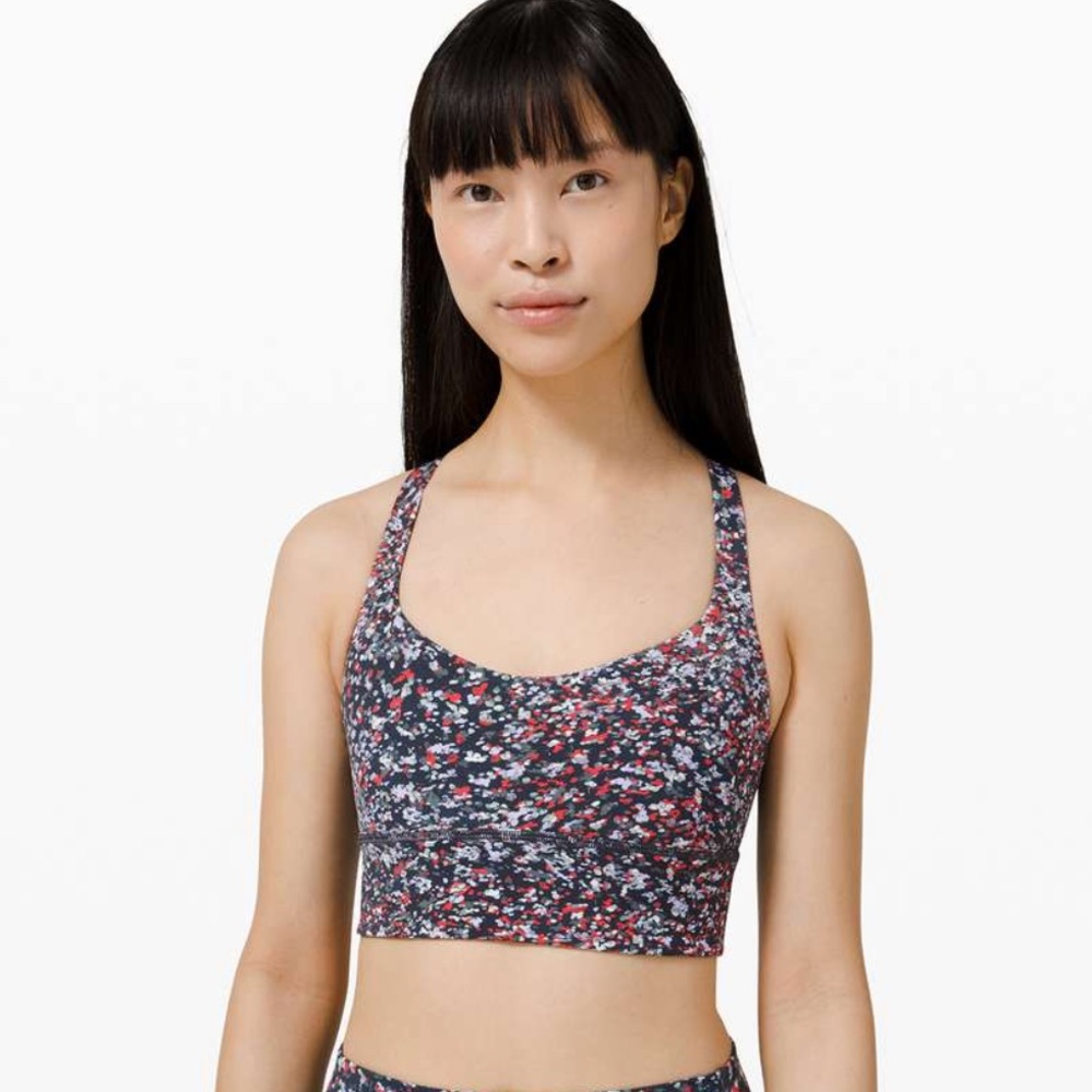 Lululemon Free to Be Long-Line Bra Wild *Light Support, A/B Cups Size 8